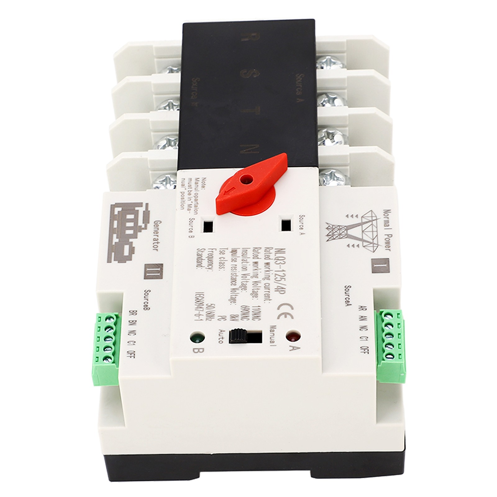 4P Dual Power Transfer Switch For Quick Power Changeover In Emergency Situations