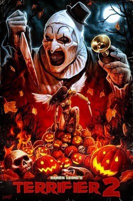 2022 Terrifier 2 Movie Poster 11X17 Art The Clown Halloween Killer Clown    
