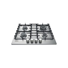 Image of Hotpoint 59cm 4 Burner Gas Hob - Stainless Steel PPH60GDFIXUK