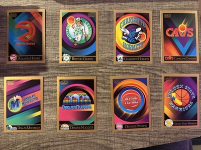 1990-91 Skybox NBA Team Logo Complete FULL 27-Card Set MINT