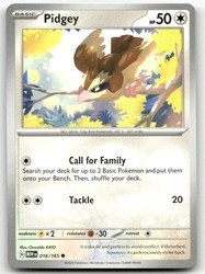 Pidgey 016/165 Scarlet & Violet 151 Common