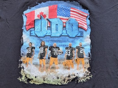 U.D.O. Touchdown World Tour Shirt Mens 3XL Black Graphic Football
