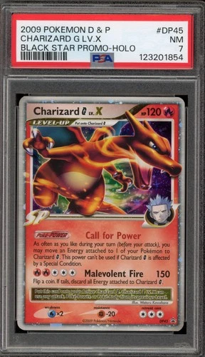 Pokemon Charizard G Lv.X Black Star Holo Promo DP45 PSA 7