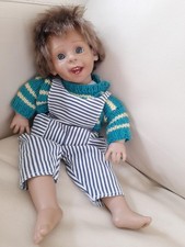 Boy doll antique 1960s happy unbranded 36cm tall