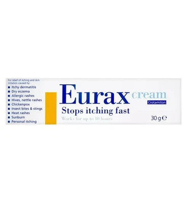 Eurax Itch Relief Cream 30g | Relief for Itchy & Irritated Skin | Fast Acting.