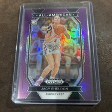 2024 Panini Prizm Draft Picks JACY SHELDON RC All American PURPLE 62/75 Rookie 