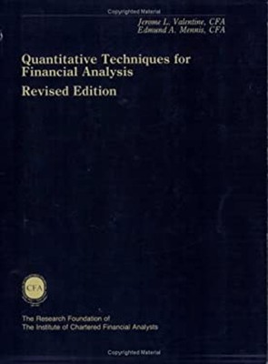Quantitative Techniques for Financial Analysis Paperback