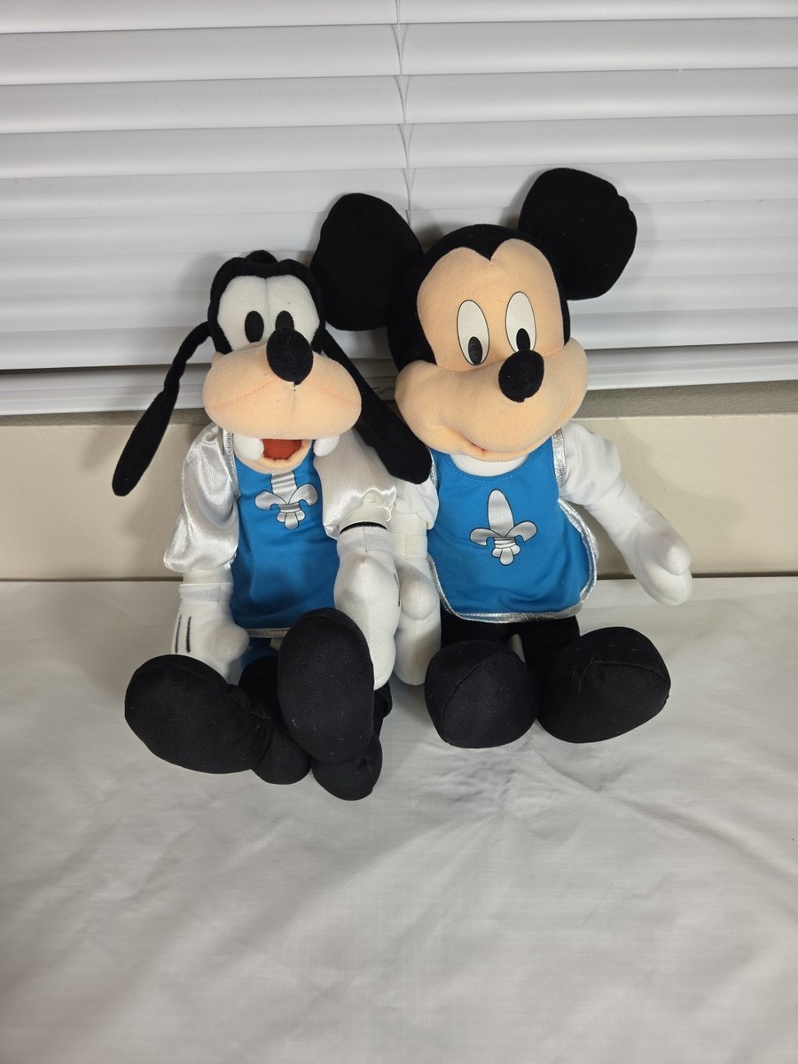 Three Musketeers Mickey Mouse & Goofy Mouseketeer Plush Walt