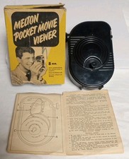 Vintage Bakelite 1950's 8mm Film Reel Melton Pocket Movie Viewer Handheld Player