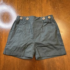 Baby/Toddler Dark Gray Shorts 12-18 Months - Elastic Waist, Pockets