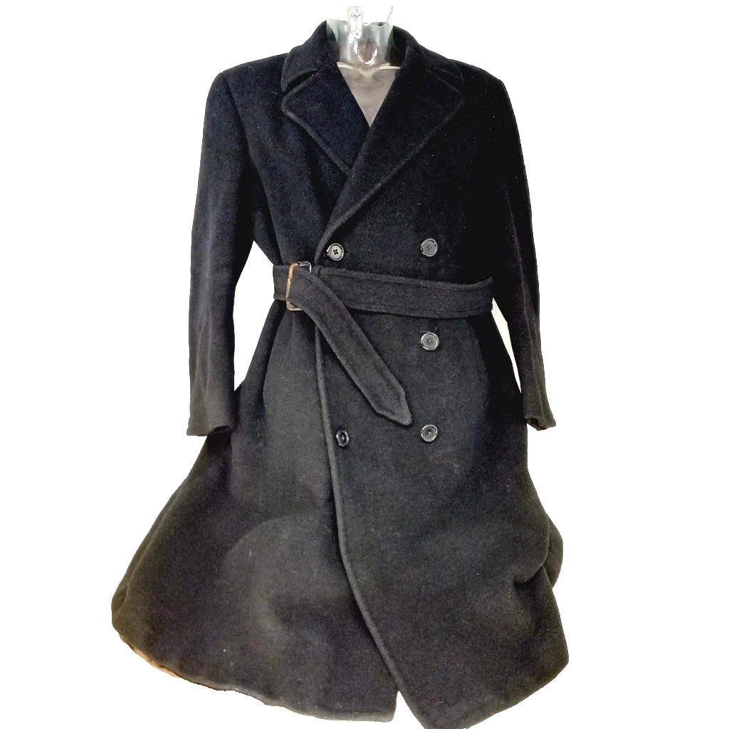 DAKS Simpson Tailored Double Breasted Coat with Cloth Made by Crombie - WIT