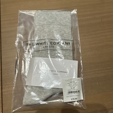 The White Company Women  s sparkle socks silver grey one size