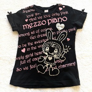 T-shirt Longues Manches Mezzo Piano Blanc Motif Berrie Pour Fille 100 Cm - Occasion Très Bon état, Vintage Japonais