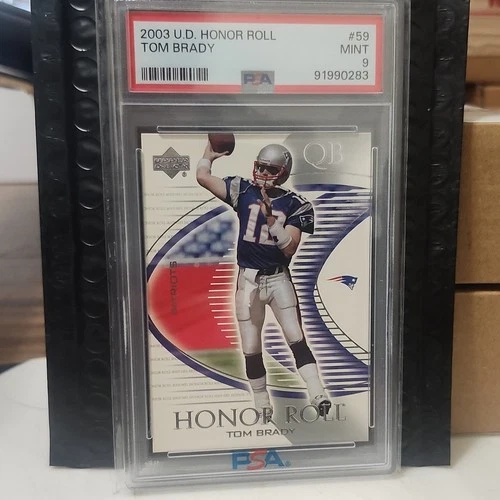 Upper Deck 2003 Honor Roll Tom Brady #59 PSA 9 Patriots NFL Base