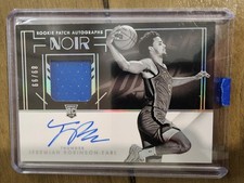 Jeremiah Robinson-Earl 2021-22 NOIR RPA Rookie Patch RC Auto Black /99