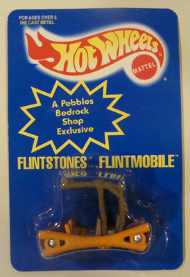 1994 Pebbles Bedrock Shop Exclusive ~Color Changing Flintstones Flintmobile~ MOC