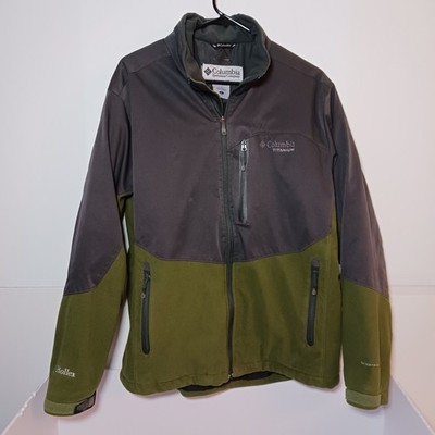Columbia Titanium Mens Heat Elite Omni Heat Full Zip Jacket Sz L