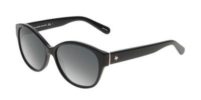 Kate Spade KIERST2-807-Y7 Women's Cat Eye Sunglasses in Black/Grey Gradient 56mm