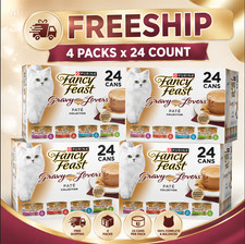 4 packs Fancy Feast Gravy Lovers Pate VP 24 CT 72 OZ 3.56 per gallon