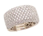 925 Sterling Silver Vintage Ring SONIA BITTON CZ Cluster Band  Sz 7  RG34752