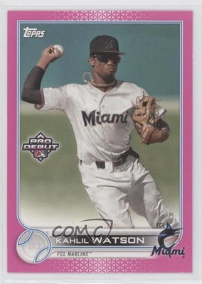 2022 Topps Pro Debut Fuchsia 70/199 Kahlil Watson #PD-104 u6m
