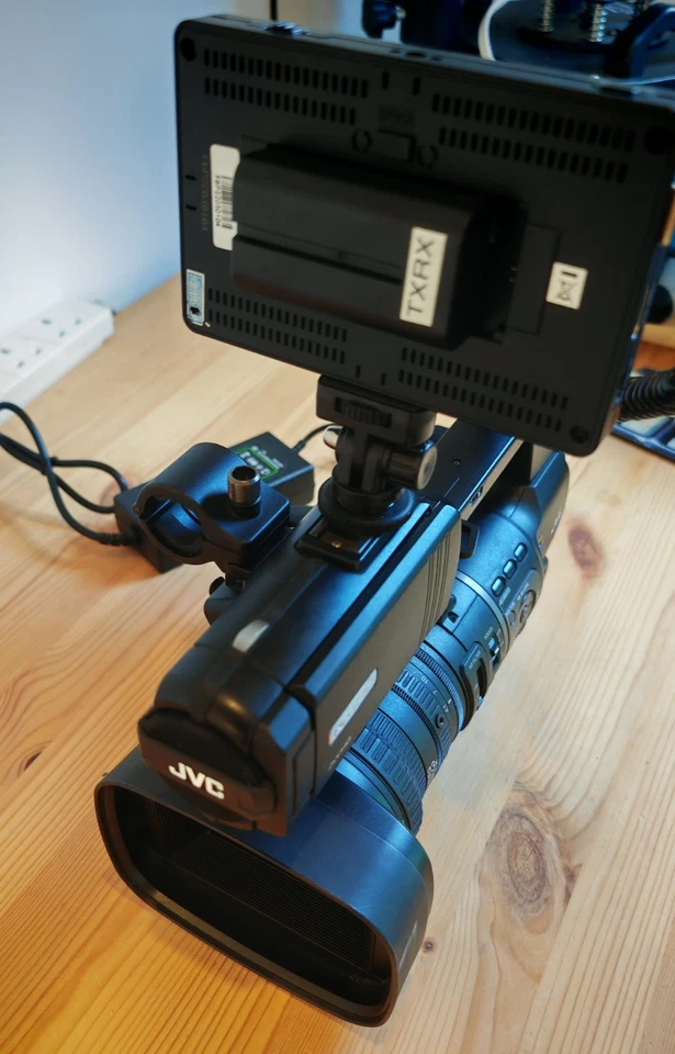 JVC Professional Broadcast Camera with HD Field Monitor - Image 3 of 4