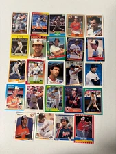 Fred Lynn Mixed Brands 24 Card Lot - Orioles, Padres, Angels, Tigers