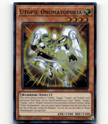 Yugioh Utopic Onomatopoeia - Quarter Century Stampede