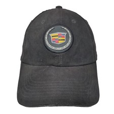 Cadillac Slideback Hat Black One Size Adjustable Embroidered Patch Logo