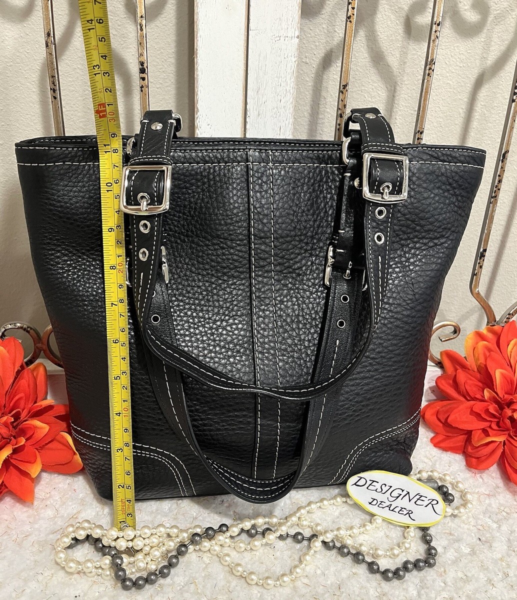 Authentic COACH Hamilton Black Leather Tote 13089 EUC! | eBay