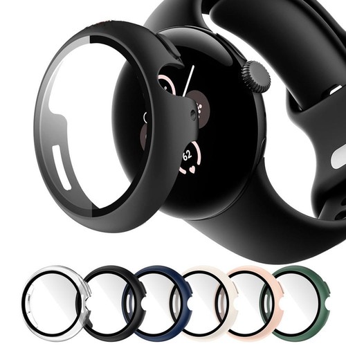.For Pixel Watch 3 41/45mm Full Cover Tempered Protector Screen case USNE - Picture 3 of 29