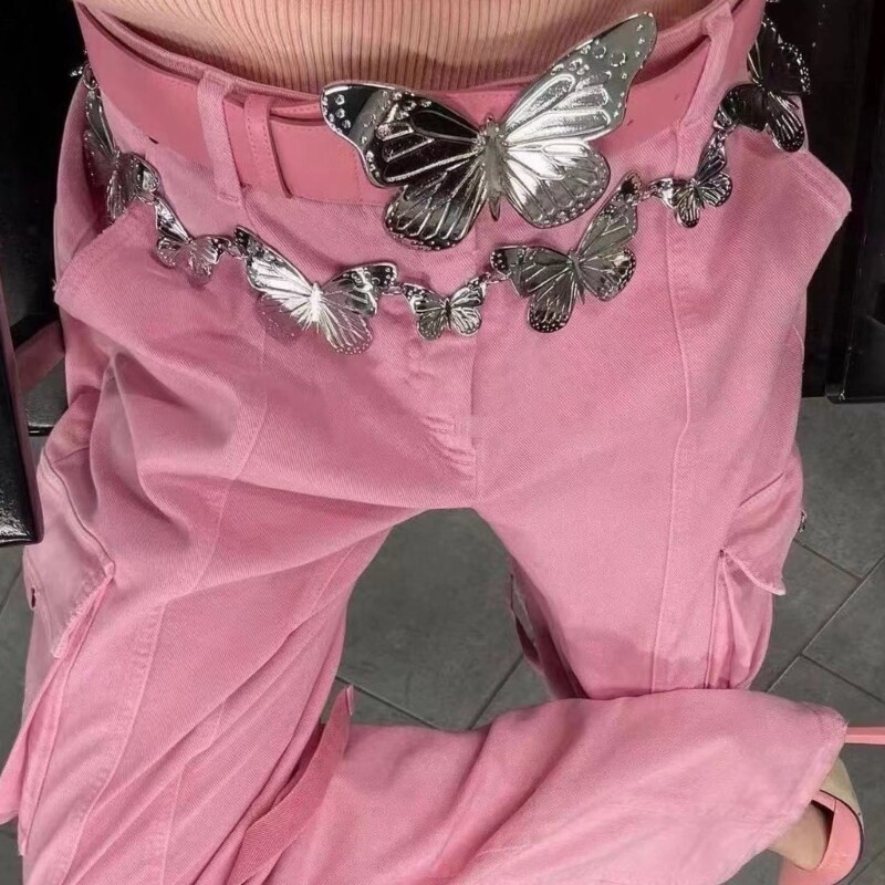 Stomach Chain Butterfly Waist Chain Butterfly Belly Chain Jeans Belt