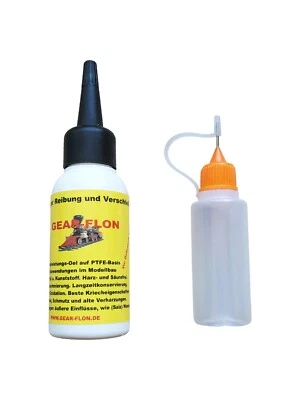 GEAR-FLON Modellbahn Öl 50ml PTFE Hochleistungsöl mit Dosierflasche. Loköl Feinmechaniköl