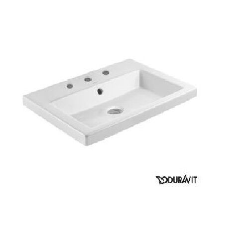 Duravit 2nd Floor Drop In Porcelain Bathroom Sink 03476000301 White Alpin For - Best Porcelain Bathroom Sinks