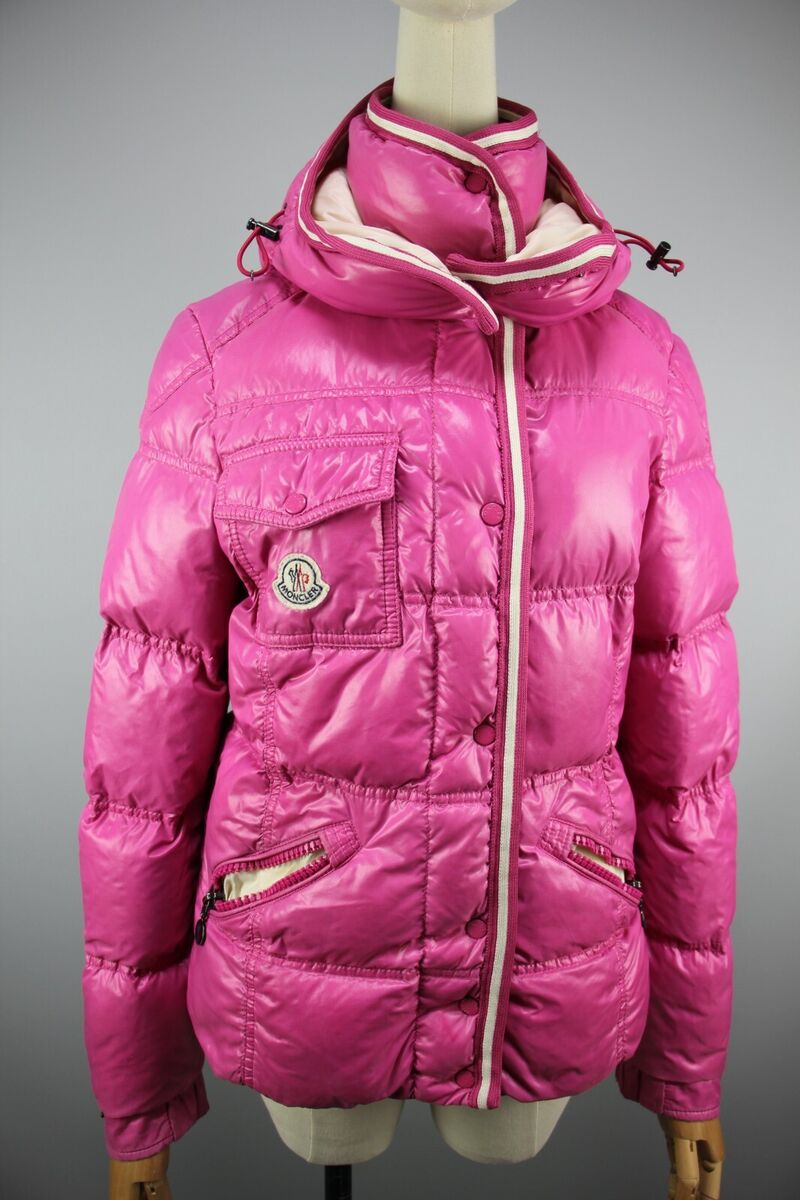 MONCLER Quincy Womens Pink Quilted Logo Down Jacket vintage MONCLER Quincy Womens Pink Quilted Logo Down Jacket vintage