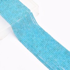 AAA Sky Blue Apatite Gemstone 3mm Micro Faceted Round Beads  13inch Strand