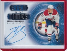 2020-21 SP Authentic Sign of the Times #SOTTBG Brendan Gallagher AUTO - MONTREAL