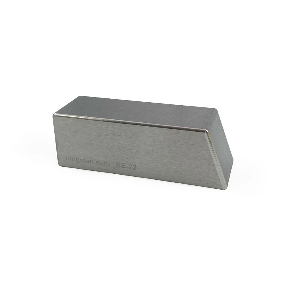 MIDWEST TUNGSTEN SERVICE Tungsten Bucking Bar BB-22 | 0.875" x 0.875" x 2.6" long, Angled End 1.16lbs