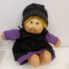 Vintage Cabbage Patch Kid Doll Dressed In Handmade outfit Clothing