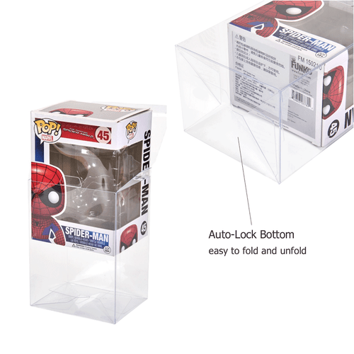 Lotto 5 custodie protettive pop 20 50 100 (0,4 mm) per Funko POP 4"! Scatola figurine vinile - Foto 7 di 12