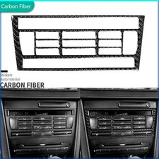 Real Carbon Fiber Center Console Ac Climate Switch Panel Trim For Saab 9-3 03-11