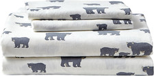 - Queen Sheets, Cotton Flannel Bedding Set, Brushed for Extra Softness, Cozy Hom