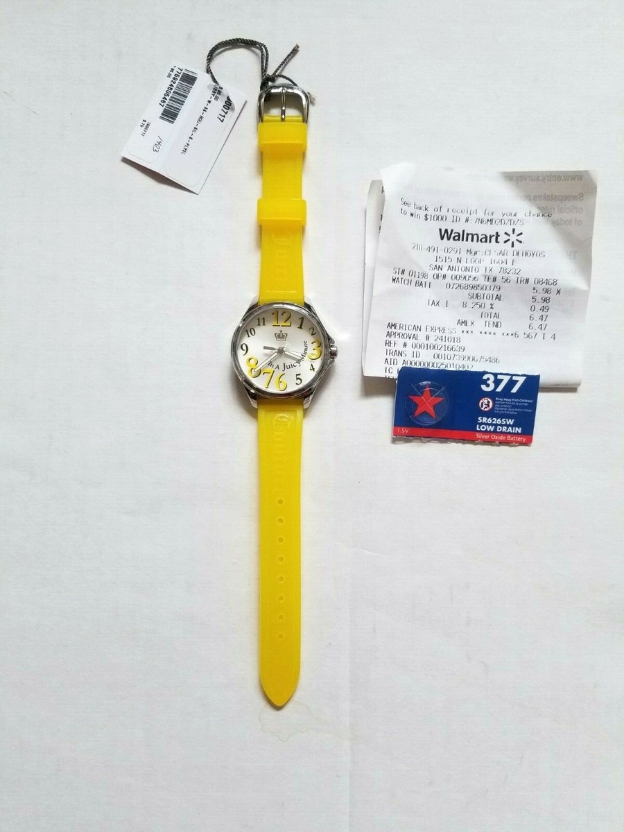 Vintage Juicy Couture Yellow Jelly Watch NIB NWT JUICY COUTURE Women main image 3