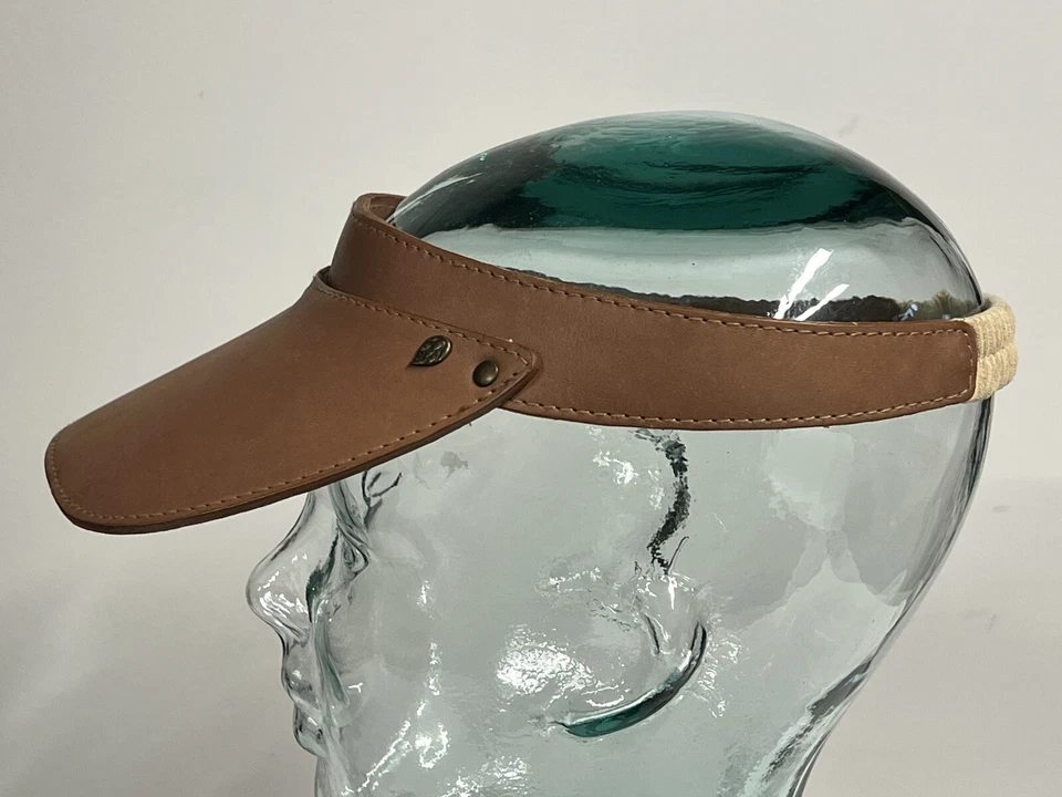 Helen Kaminski Abby Panamá Marrón Piel de Vaca Visera Cuero Talla Única O/S NUEVO  Foto 2 de 4