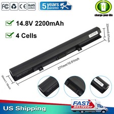 PA5185U-1BRS PA5186U Battery for Toshiba Satellite C55D C55T C55-B C55-B5299 US