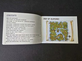 Dragon Warrior (Nintendo NES, 1989) Instruction Manual and  Guide ONLY - NO GAME