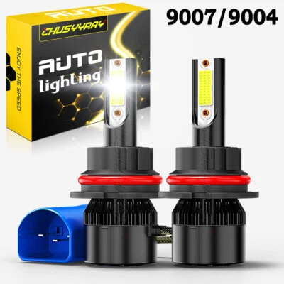 CHUSYYRAY For Ford F150 1995-1997 1999 - 2003 - 2X 9007 6000K LED Headlight Bulbs High/Low