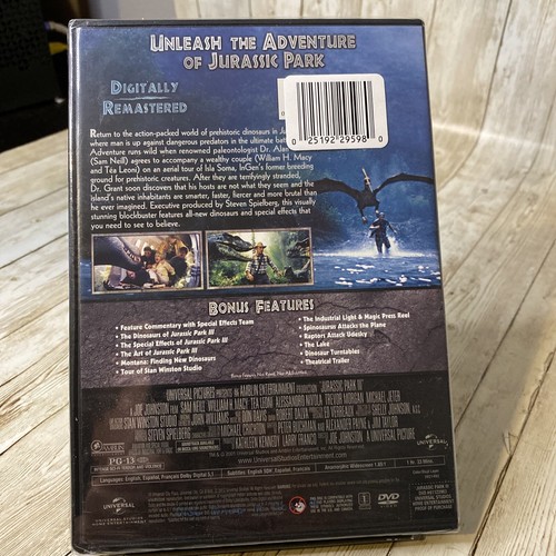 Jurassic Park III (DVD Widescreen ) New Factory Sealed - Picture 2 of 2