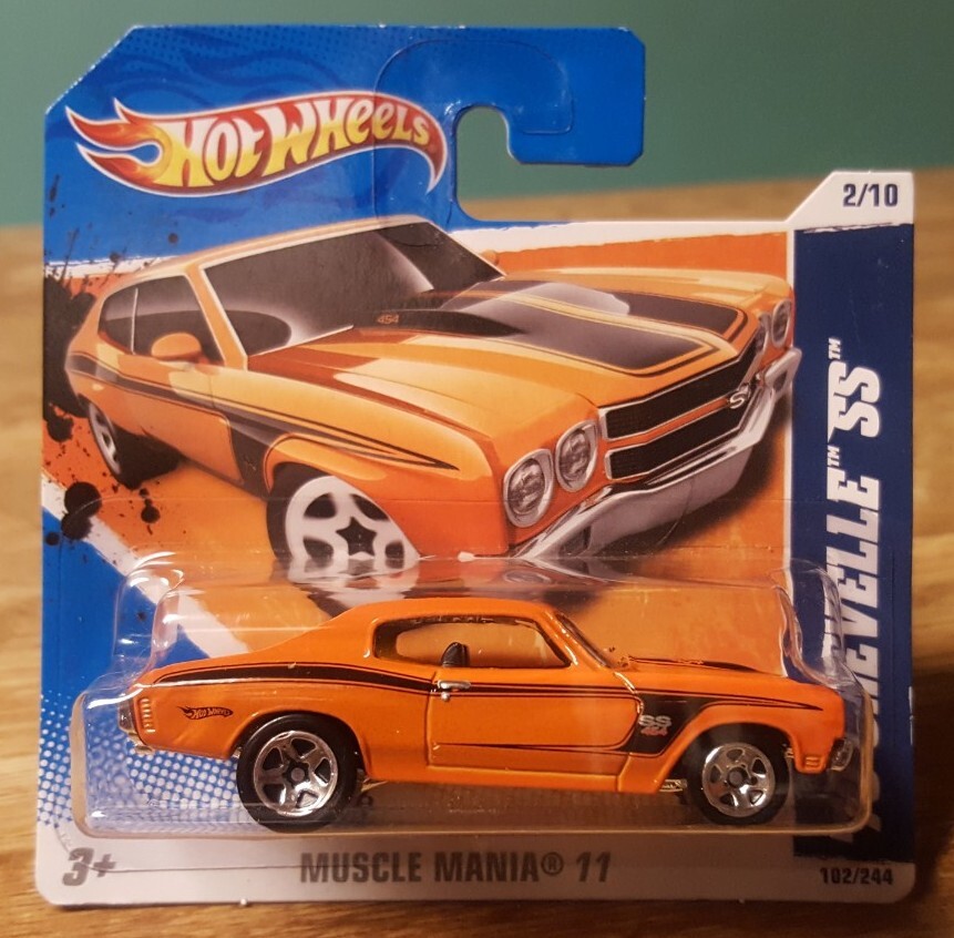 Hot Wheels '70 Chevy Chevelle SS 454 Orange 1:64 Scale New