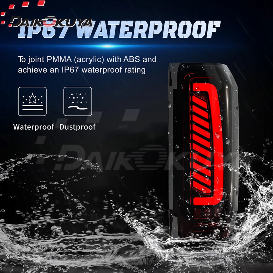 Задние светодиодные фонари задние фонари задние фонари задние тормозные для Ford F-150 F250 F350 Bronco 1989-1996 годов выпуска дымчатые - Изображение 3 из 4